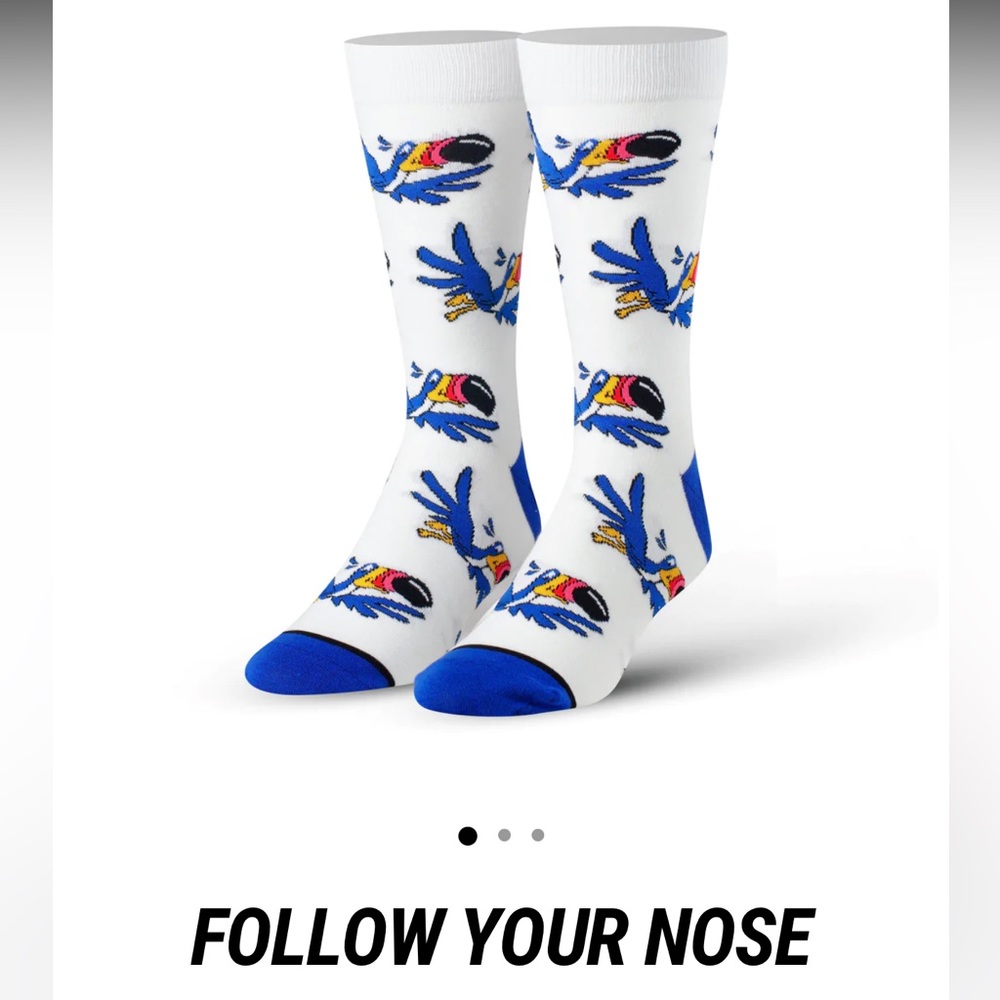 Kellogg’s cool socks follow your nose NWT